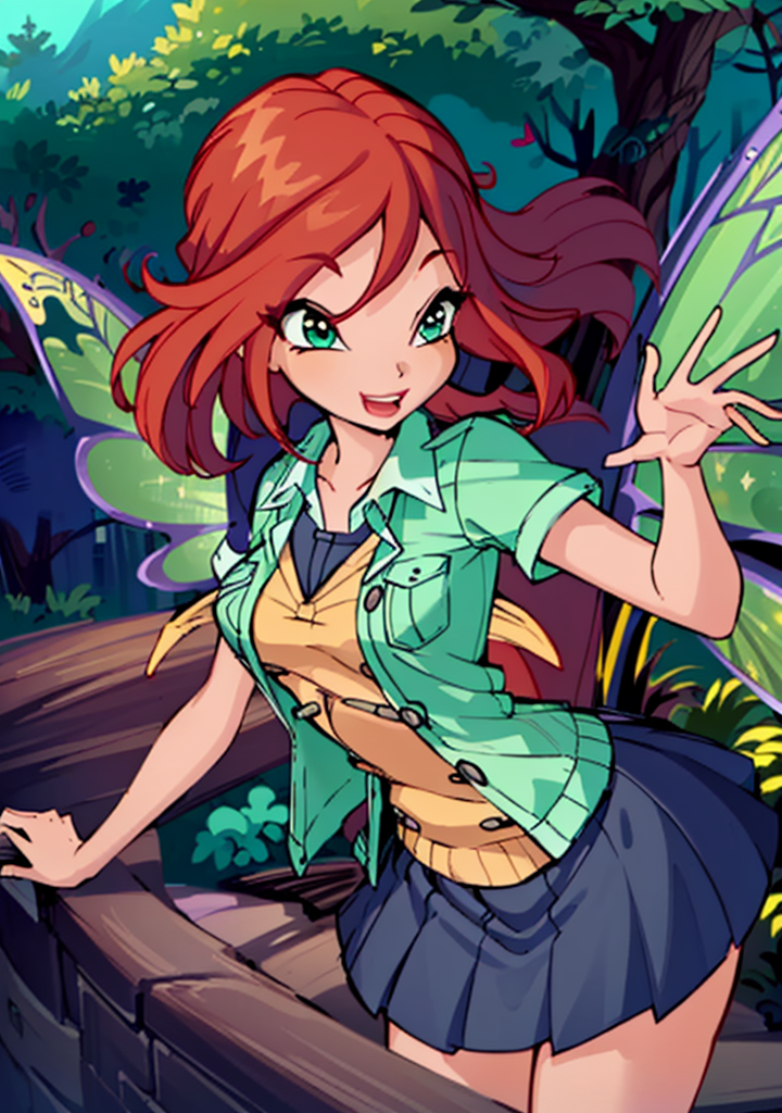 11932-1124081481-1girl, cute, looking at viewer, (red hair, green eyes), (school uniform_1), (wings_1), cute, cute pose, leaning forward, breast.png